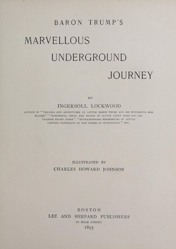 Cover for Baron Trump's marvellous underground journey