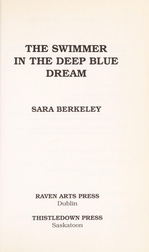 Cover for The swimmer in the deep blue dream