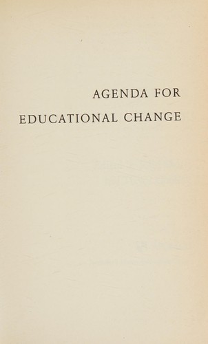 Cover for Agenda for Educational Change