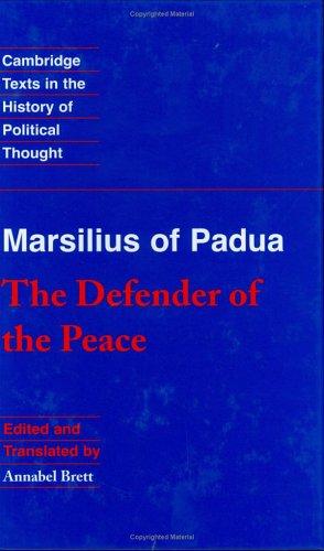 Cover for Marsilius of Padua