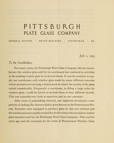 Cover for Pennvernon window glass