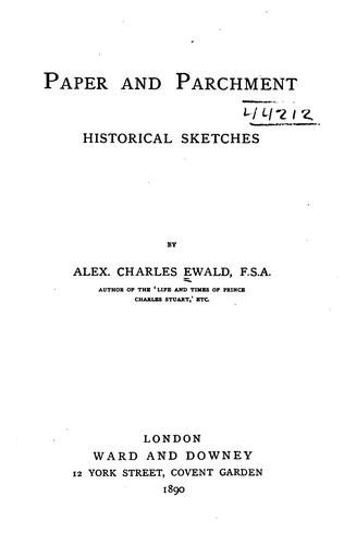 Cover for Paper and parchment