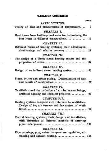 Cover for Notes on Heating and Ventilation