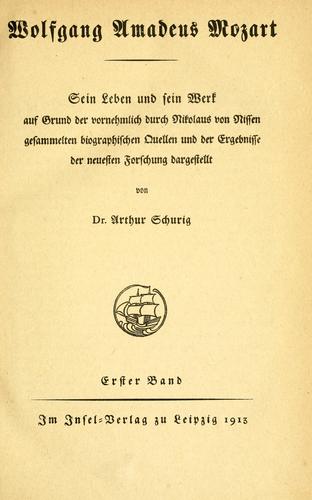 Cover for Wolfgang Amadeus Mozart