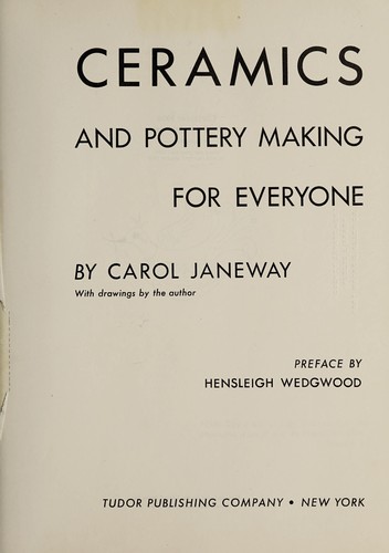 Cover for Ceramics and pottery making for everyone.
