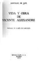 Cover for Vida y obra de Vicente Aleixandre