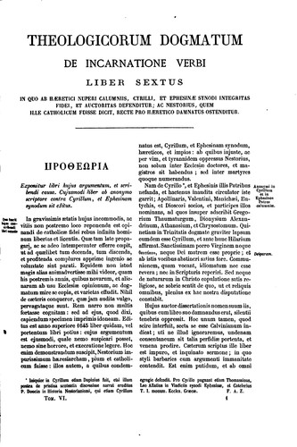 Cover for Dogmata theologica Dionysii Petavii e Societate Jesu
