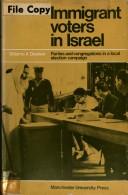 Cover for Immigrant voters in Israel
