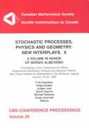Cover for Stochastic processes, physics, and geometry