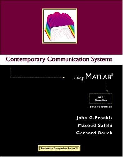 Cover for Contemporary Communication Systems Using MATLAB