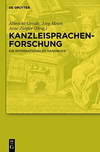 Cover for Kanzleisprachenforschung: Ein internationales Handbuch (German Edition)