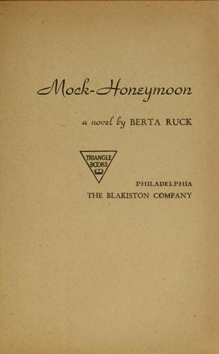Cover for Mock-honeymoon