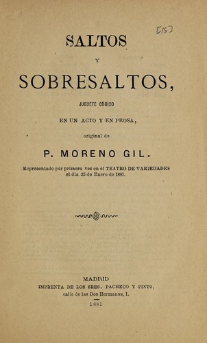 Cover for Saltos y sobresaltos