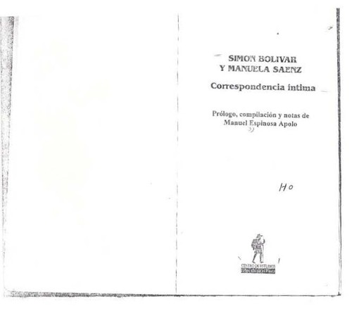 Cover for Simón Bolívar y Manuela Sáenz