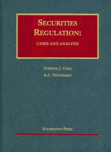 Cover for Securities Regulation