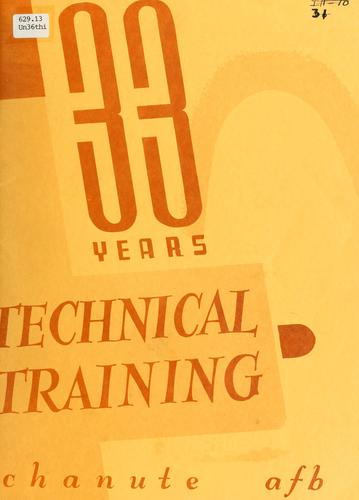 Cover for 33 years technical training