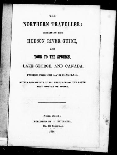 Cover for The northern traveller
