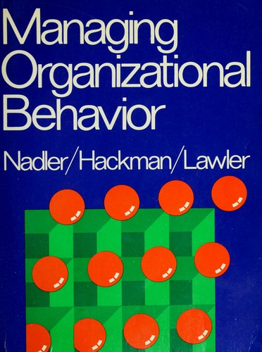 Cover for Managing organizational behavior