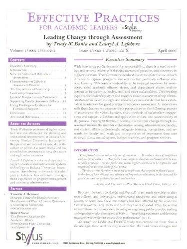 Cover for Effective Practices for Academic Leaders