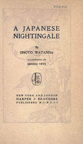 Cover for A Japanese nightingale