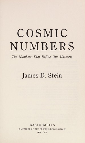 Cover for Cosmic numbers