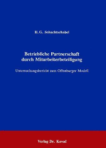 Cover for Betriebliche Partnerschaft durch Mitarbeiterbeteiligung
