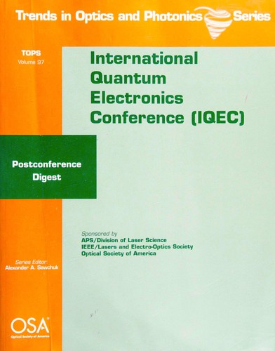 Cover for International Quantum Electronics Conference