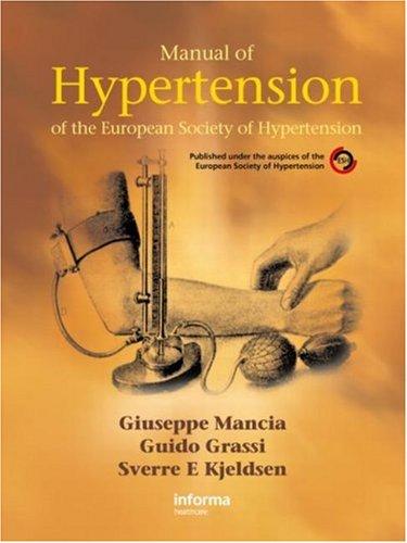 Cover for Manual of Hypertension of The European Society of Hypertension