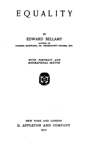 Cover for Equality