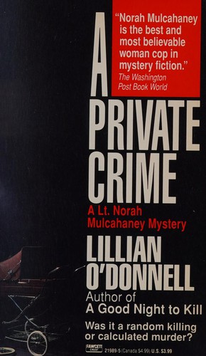 Cover for A private crime
