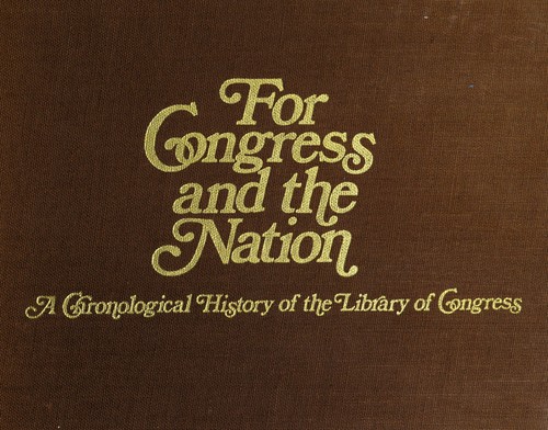 Cover for For Congress and the Nation