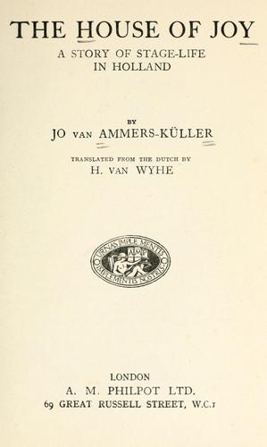 Cover for house of joy