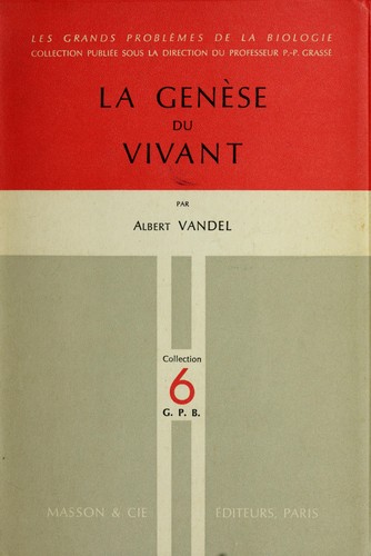 Cover for Les Genèse du vivant.