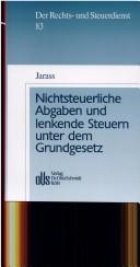 Cover for Nichtsteuerliche Abgaben und lenkende Steuern unter dem Grundgesetz