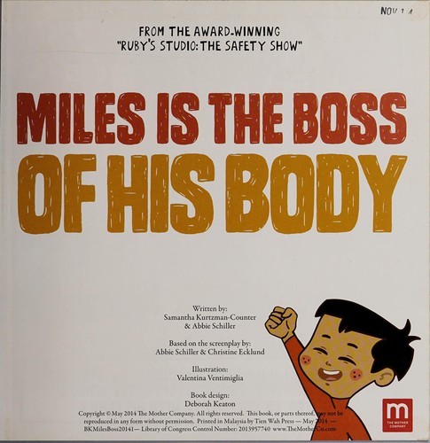 Cover for Miles is the boss of his body