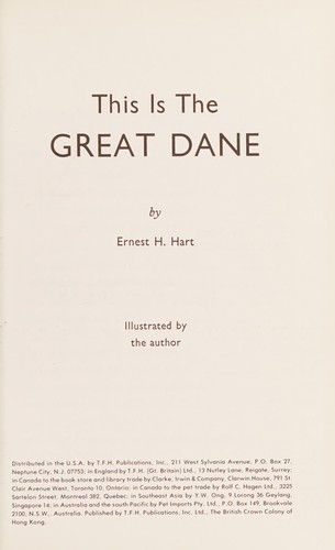 Cover for This the great dane.