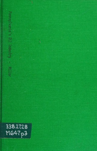 Cover for Pennsylvania's oil industry