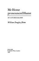 Cover for Mr. Home pronounced Hume