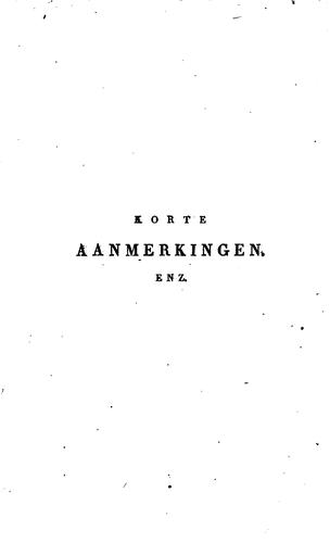 Cover for Korte aanmerkingen op Huydecopers Proeve van taalen dichtkunde