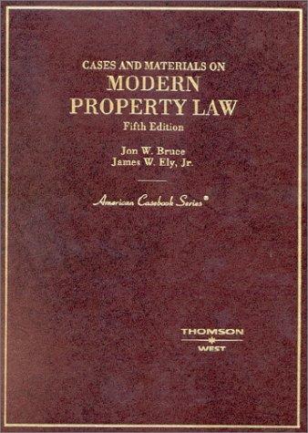 Cover for Cases and materials on modern property law