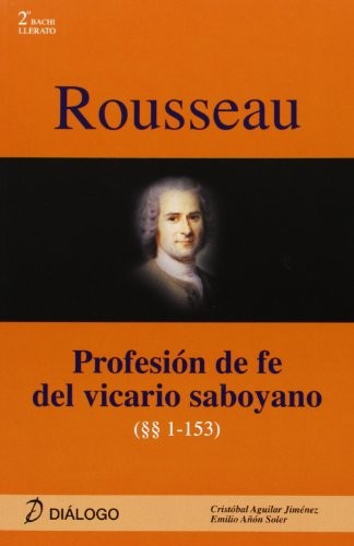 Cover for Rousseau. Profesión de fe del vicario saboyano