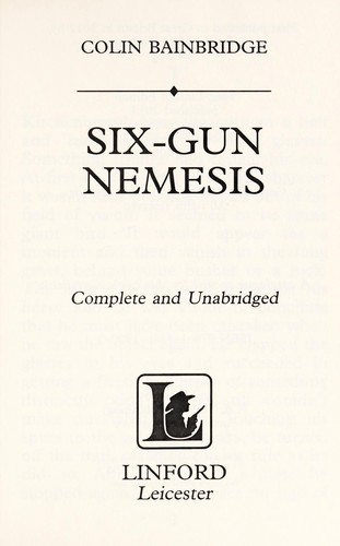 Cover for Six-gun nemesis