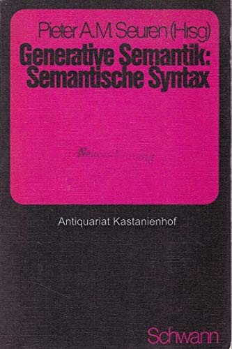 Cover for Generative Semantik