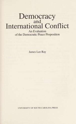 Cover for Democracy and international conflict