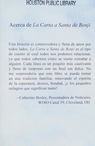 Cover for La carta a Santa de Benji