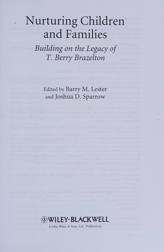 Cover for Nurturing children and families