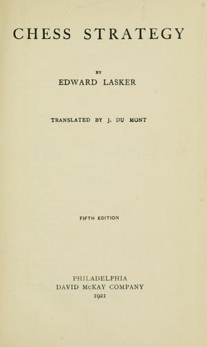 Cover for Chess strategy