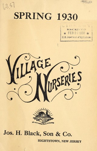 Cover for Village Nurseries