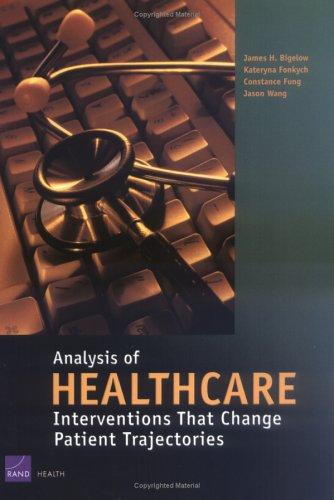 Cover for Analysis of Healthcare Interventions That Change Patient Trajectories