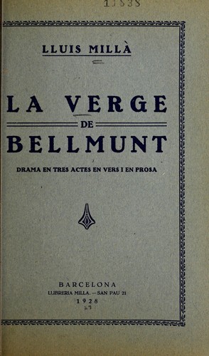 Cover for La Verge de Bellmunt